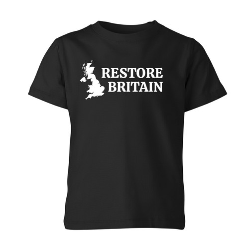 Restore Britain T Shirt Rupert Lowe Politics Patriot British Anti Labour Unisex - Picture 2 of 9