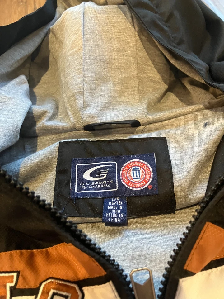 Chaqueta cortavientos Texas Longhorns cremallera completa juvenil talla L Foto 3 de 4