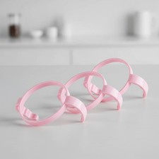 Compatible Baby Bottle Handle for Comotomo Bottles 8 oz  5 oz, 3 Count, Pink