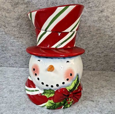 Certified International Geoffrey Allen 11'' Ceramic Christmas Snowman Cookie Jar