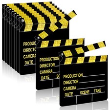 10 Pieces Movie Film Clap Board, 7 x 8 Inch Cardboard Movie Clapboard Directo...