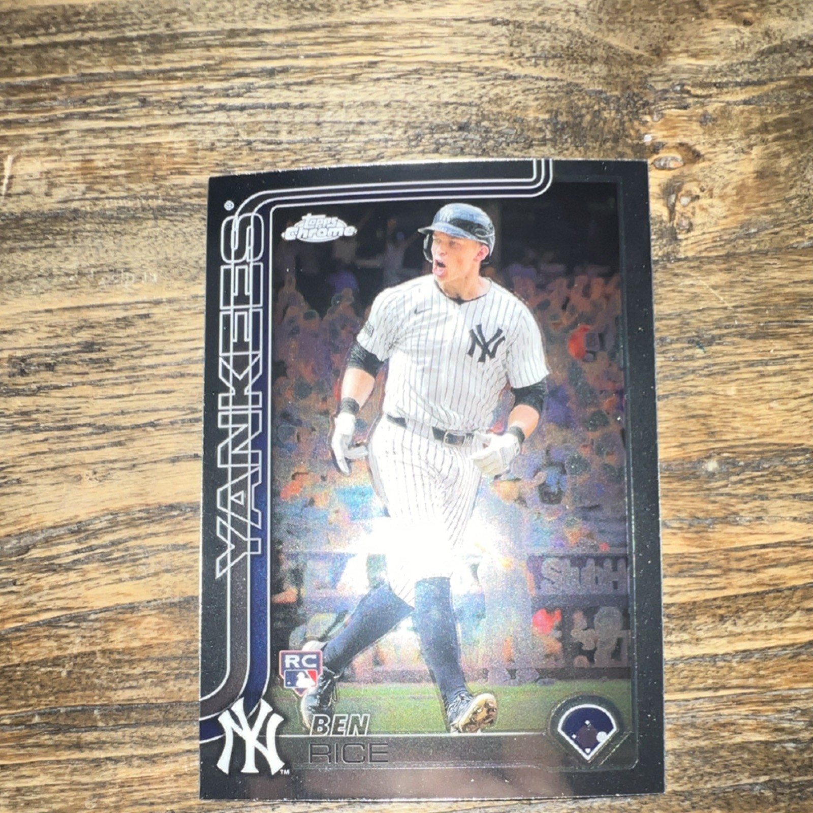 Topps 2025 Chrome Ben Rice #139 Rookie RC New York Yankees Baseball MLB Card