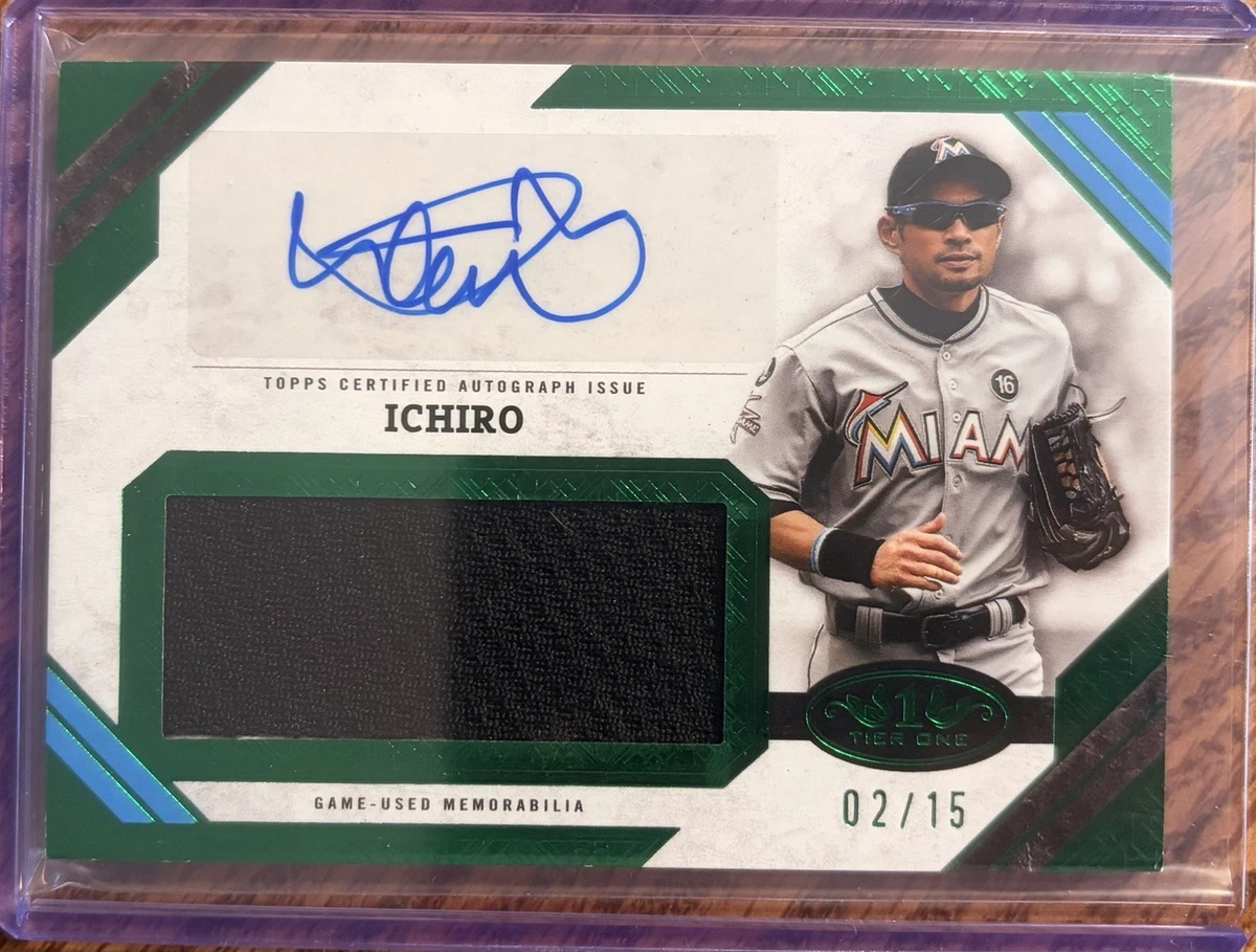 スポーツ選手 ICHIRO AUTOGRAPH CARD Ichiro Suzuki Autographed 2003 Topps Finest Card #50 Seattle