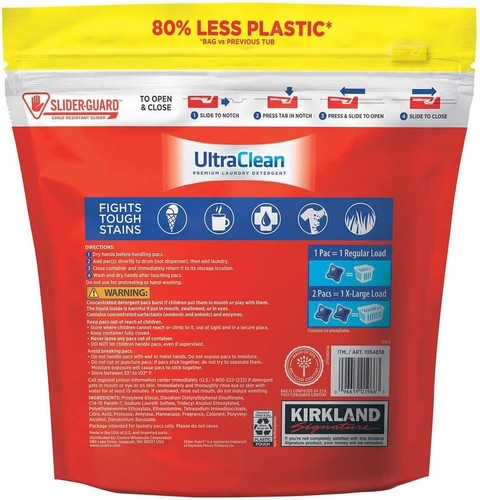 Kirkland Signature Ultra Clean Laundry Pacs, 152 Count - Picture 4 of 4