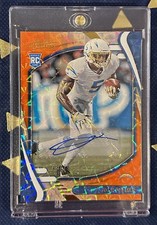 2021 Absolute /75 Josh Palmer Rookie Card Auto Orange. rookie card picture