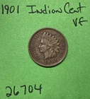 1901 Indian Head Cent / Penny 1c Vf Very Fine