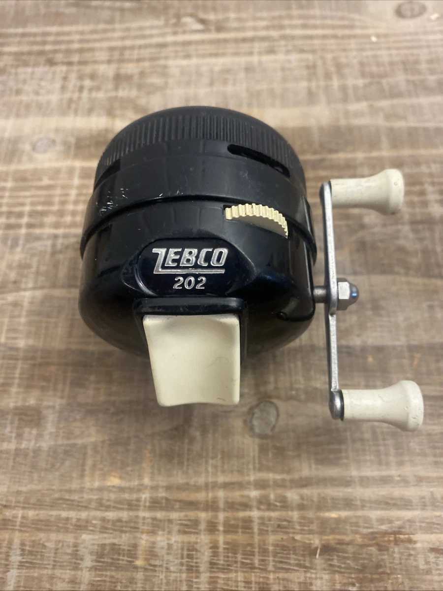 Moulinet de pêche vintage Zebco 202 Spincast, neuf dans sa