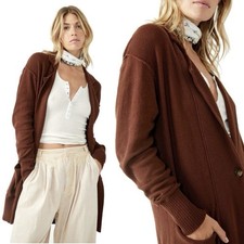 Free People Women's Care FP Desert Blazer, Chestnut NWT XS