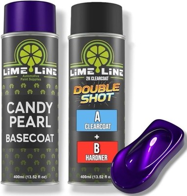 LiME LiNE Grimace Purple Candy Pearl Basecoat Kit + 2K Clearcoat Included