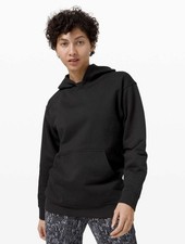 Lululemon All Yours Hoodie Pullover Sweatshirt Women s Size 4 Black Active Yoga