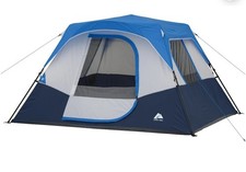 NEW Ozark Trail 10' x 9' 6-Person Instant Cabin Tent with LED Lighted Hub, 25