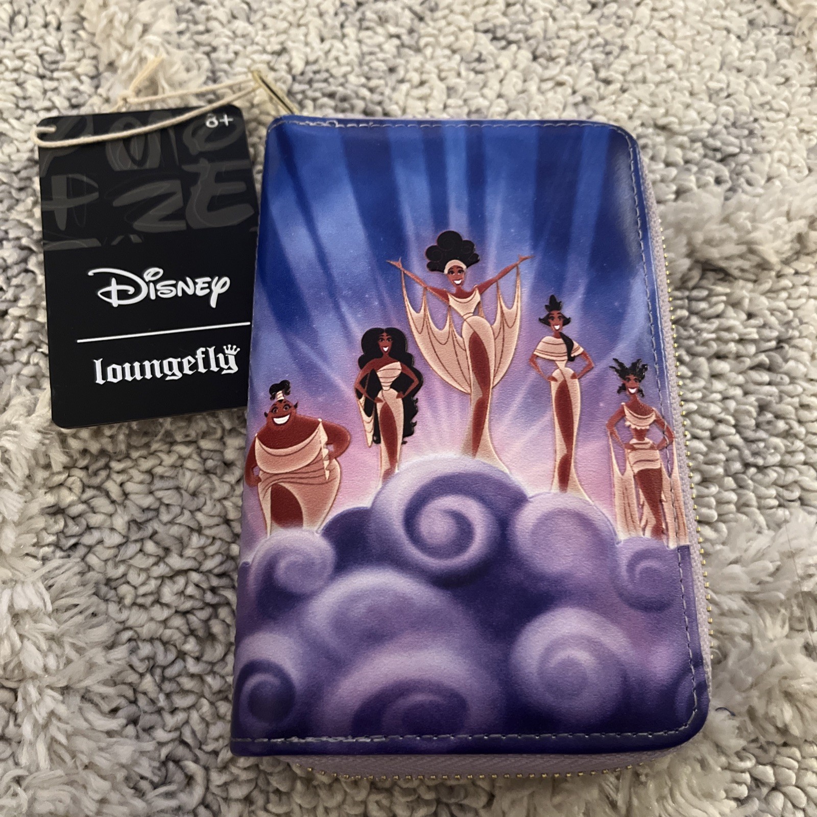 Disney Loungefly Wallet - Hercules Muses Clouds Zip Around Wallet