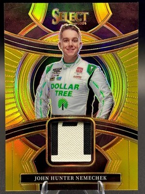 2024 Select Racing Selective Swatches John Hunter Nemechek Gold Prizm /10