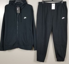 NIKE SWEATSUIT HOODIE PANTS JOGGERS OUTFIT SET BLACK NEW SIZE 3XLT TALL