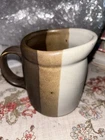 VINTAGE McCOY POTTERY BROWN CREAM SANDSTONE 3 3/4" TALL CREAMER PITCHER 1414 USA