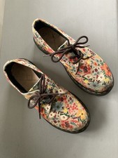 Jolly Floral Dr Marten?s AW501 Canvas 3 Hole Shoes EU size 39 Exc condition