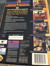 Supreme Warrior (Sega 32X, 1996) Complete w/ Manual & Registration Card, Tested