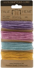 Hemptique Hemp Cord 20lb 120'-Pastel