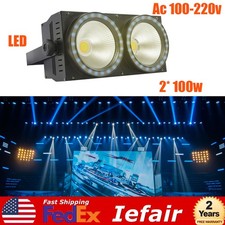 2x100w Cob Led Par Light Dmx Dj Audience Blinder Light Warm Cool Nature White