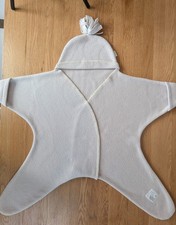 Tuppence & Crumble Baby Star Wrap In Oatmeal. Size Medium - Excellent Condition