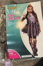 Punk skeleton Size 12-14 Child Large Halloween Costume spirit Halloween