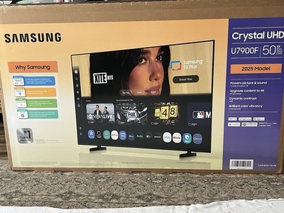 Samsung Crystal UHD U7900F 50'' 4K (2160p) LED Smart TV Black 2025 Model