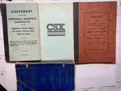 VINTAGE RAILROAD TERMS OF AGREEMENT BOOKS,L&N, C&O ,B&O PLUS CSX GLOSSARY TERMS