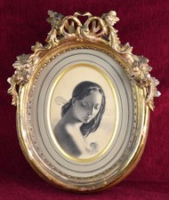 Dessin ancien, Anne-Louis Girodet 1767-1824, atelier de. "Harpiste."