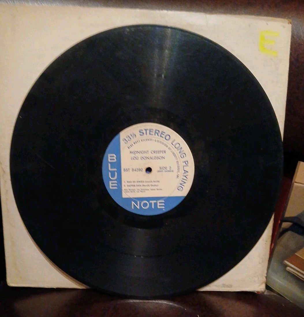 Jazz Lp Lou Donaldson “Midnight Creeper” Blue Note #84280 NO COVER