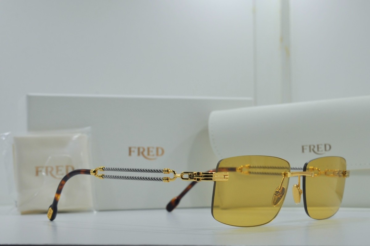 Fred Force10 Glasses -FGM0040U-sunglass yellow Lens New frame