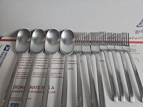 Ikea DATA Stainless Steel Flatware - Satin - 15pc Spoons, Forks, Knives, Vietnam - Picture 3 of 20