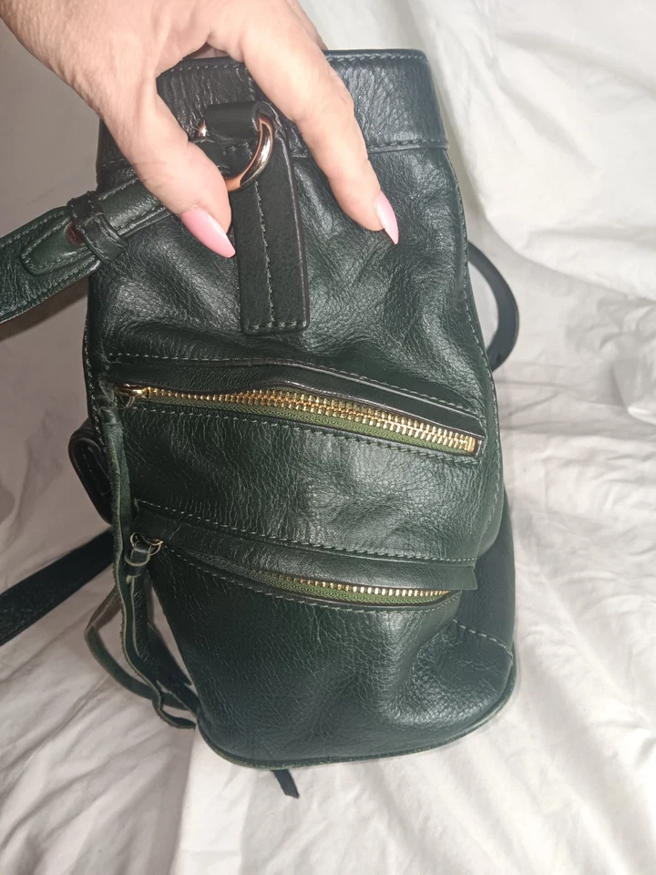 Bolso Bandolera Rebecca Minkoff Cazador Oscuro Cuero Verde Correa Foto 4 de 4