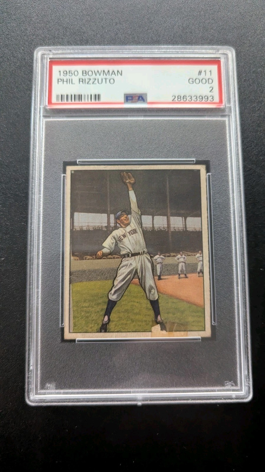 1950 Bowman Phil Rizzuto #11 PSA 2