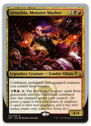 Grusilda, Monster Masher - Unstable - Rare - Magic: The Gathering