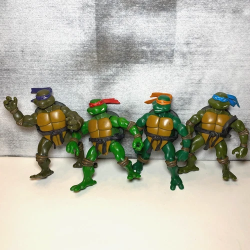 TMNT Vintage Action Figures Lot of 4 Set 2002 Playmates Toys Mirage 5"