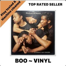 The Pasadenas~To Whom It May Concern Vinyl LP Record +Picture Lyric Inner EX/VG+