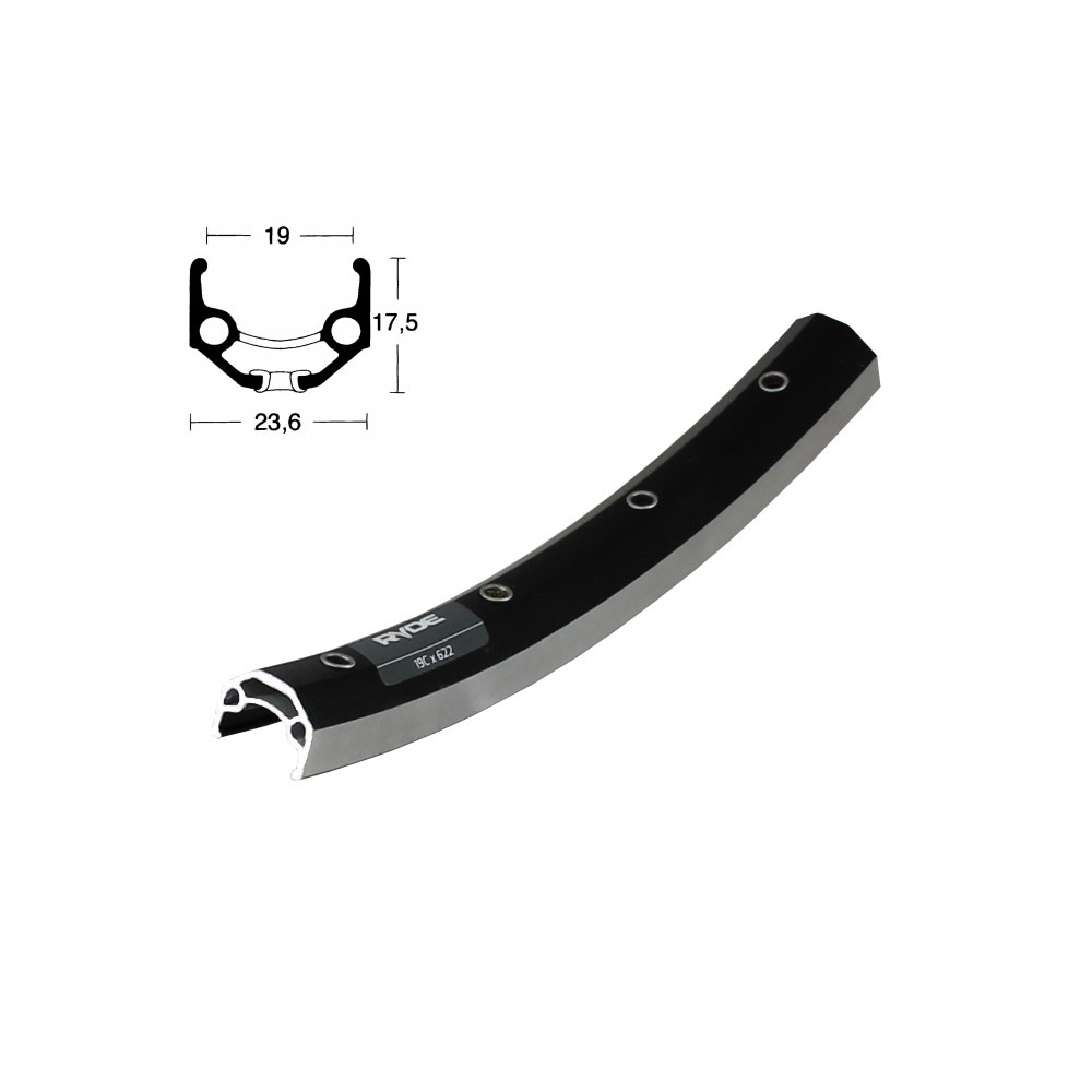 28 Zoll Laufrad Hinterrad Hohlkammer Shimano FH-QC400 schwarz 7-11 fach Disc
