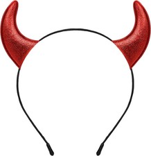 Fancy Dress Cosplay Hairband, Devil Horns Costume for Women Men, Halloween