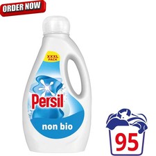 Persil Non Bio Laundry Washing Liquid Detergent Stain Removal, 95 washes 2.565 L 4.87 per litre