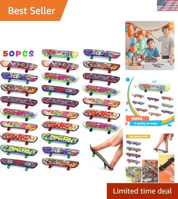 50 PCS Mini Finger Skateboards Party Favors, Easter Gifts & Beginner Practice...