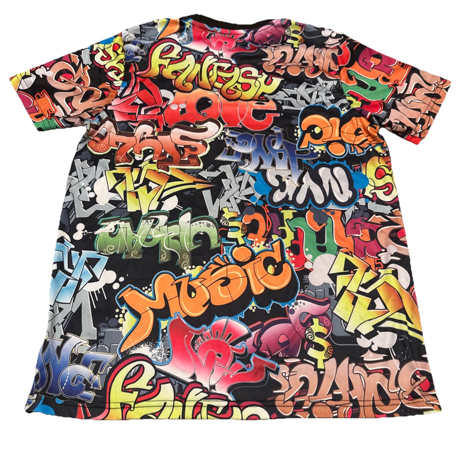 Vintage Fresh Prints of Bel-Air Men's Small T Shirt 90s Graffiti design image 2