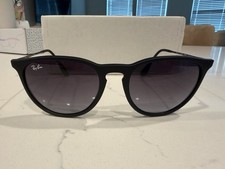 Ray-Ban Erika RB4171 622/8G Round Sunglasses Black/Gray Gradient UV400 54-18