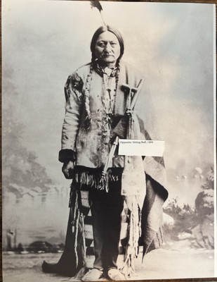 Book Clipping Photo Chief Sitting Bull 1884 Lakota Hunkpapa 