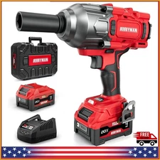 Cordless Impact Wrench with Battery 1475Ft-lbs 2000N.m 1/2 High Torque Brushless
