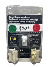 Eaton Toggle Indoor Dimmer W/ Preset, Single Pole 3-way, Color change kit {11}.