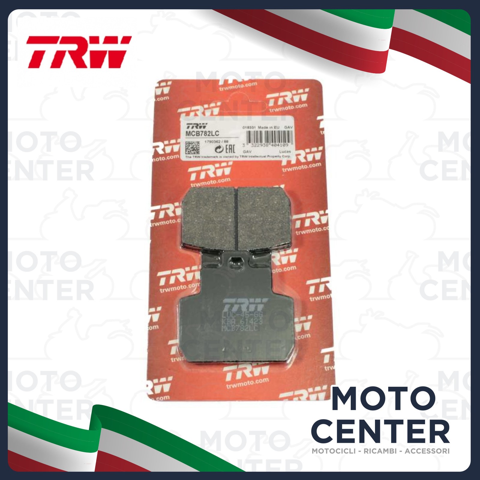 TRW Brake Pads Rear Piaggio Beverly 400 Tourer EUR03 ('08-'10) - MP3