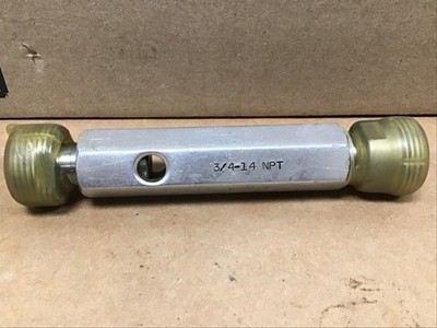 PMC INDUSTRIES Pipe Thread Plug Gage 3/4''-14 NPT