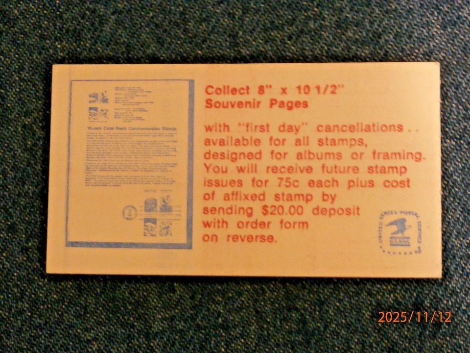 BK-138 BOOKLET 18 AND 6 CENT PANE PO FRESH #43 - Image 3 of 4