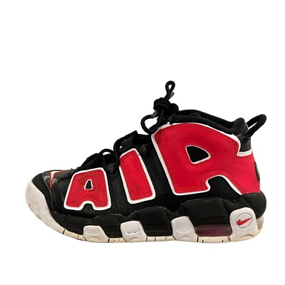 Nike Air Max More Uptempo Black Red White Size UK 5.5 Trainers