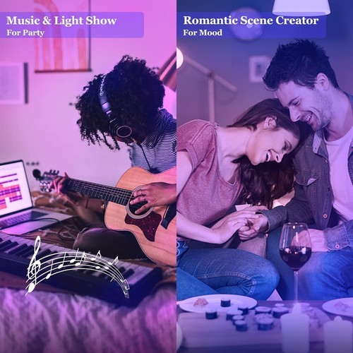 4 Pack LED RGB Smart Light Bulb A21 15W 900LM Voice APP Bluetooth Control E26 - Picture 4 of 13